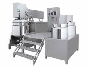 Vacuum emulsifying mixer