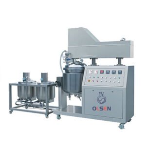 Vacuum emulsifying mixer